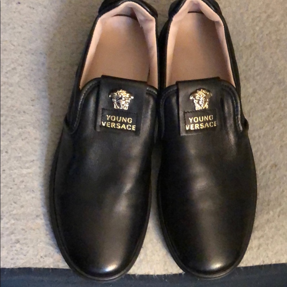 Young Versace shoes in really good condition